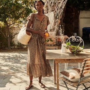 Dôen Marfa Dress in Yellow Laurel Canyon